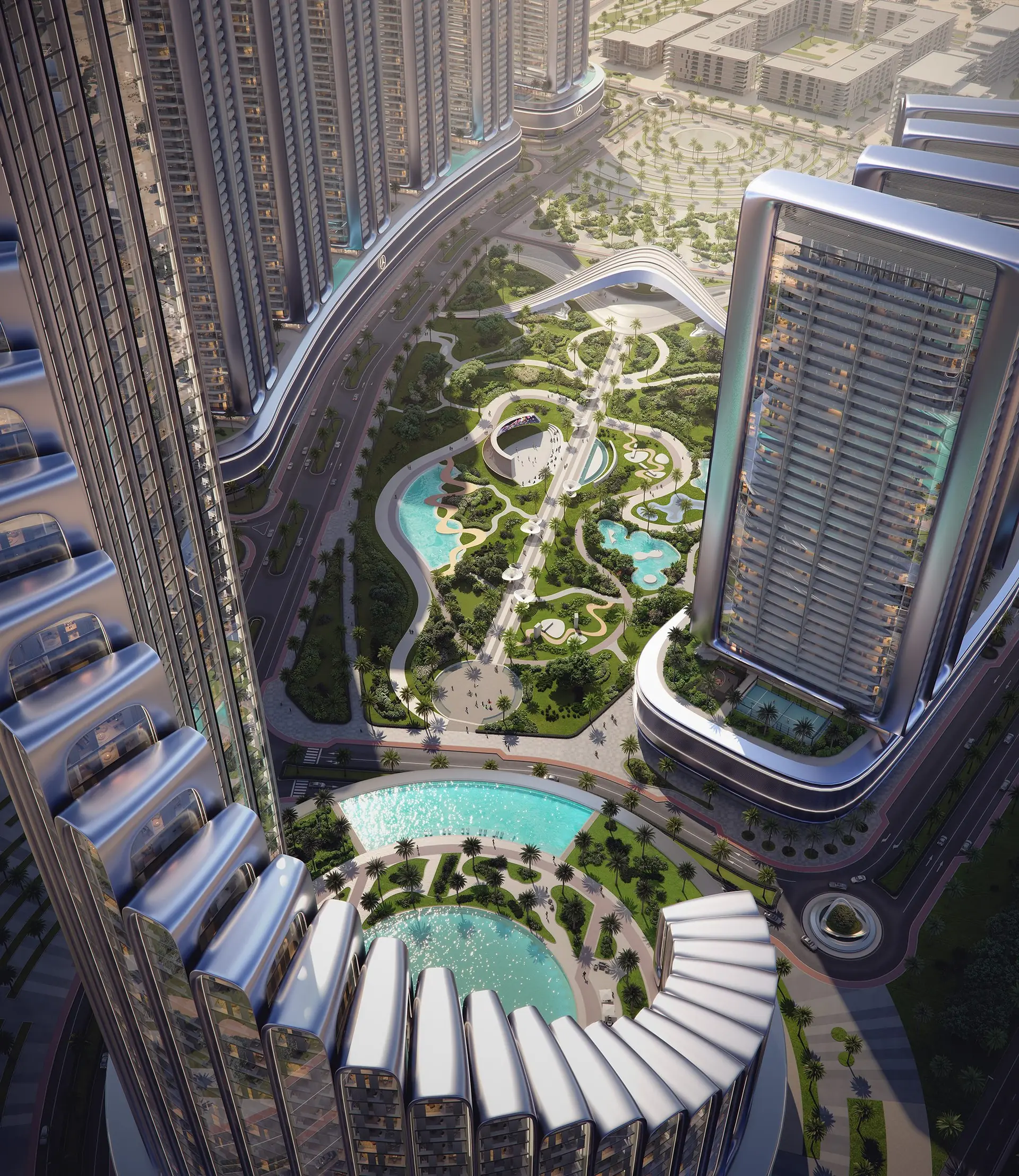 Mercedes-Benz Places by Binghatti - master community view 05, Downtown Dubai