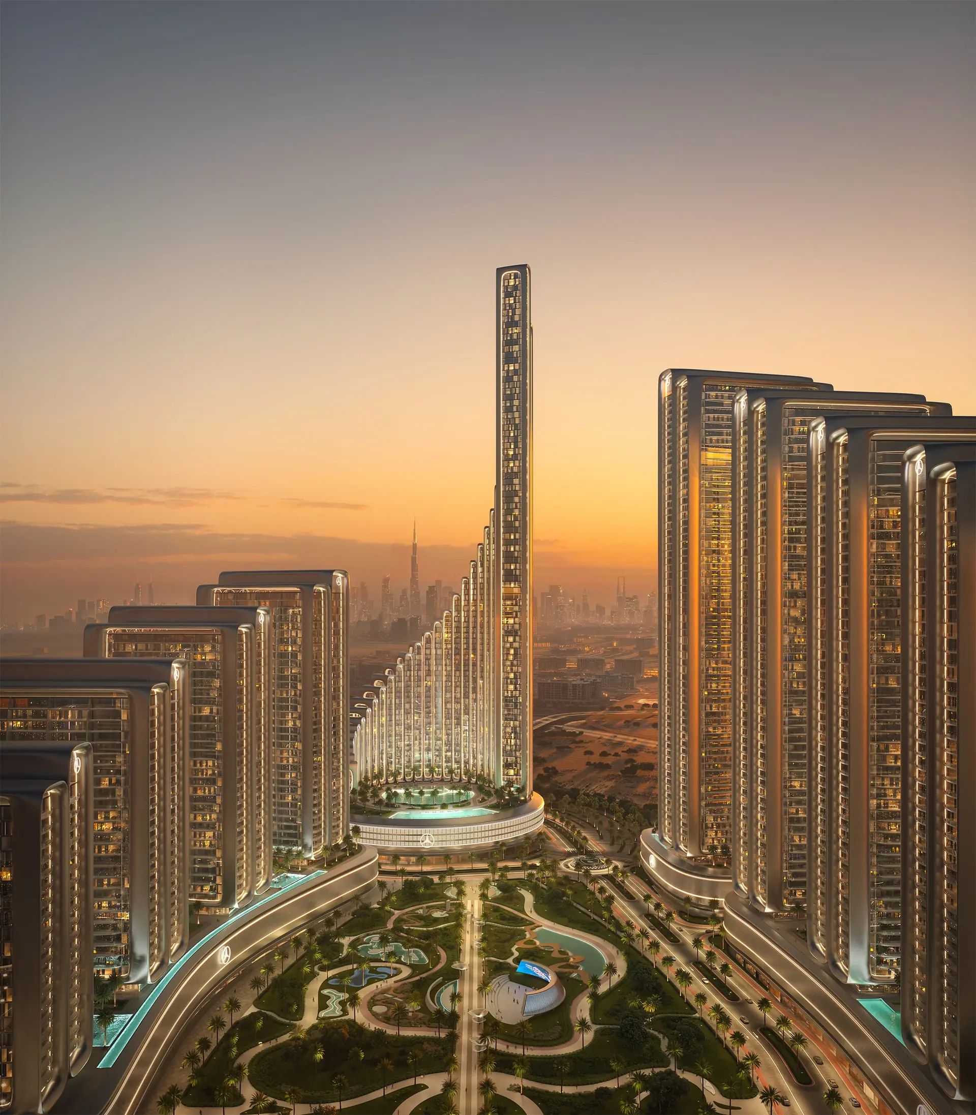Mercedes-Benz Places by Binghatti - master community view 09, indoor-outdoor living