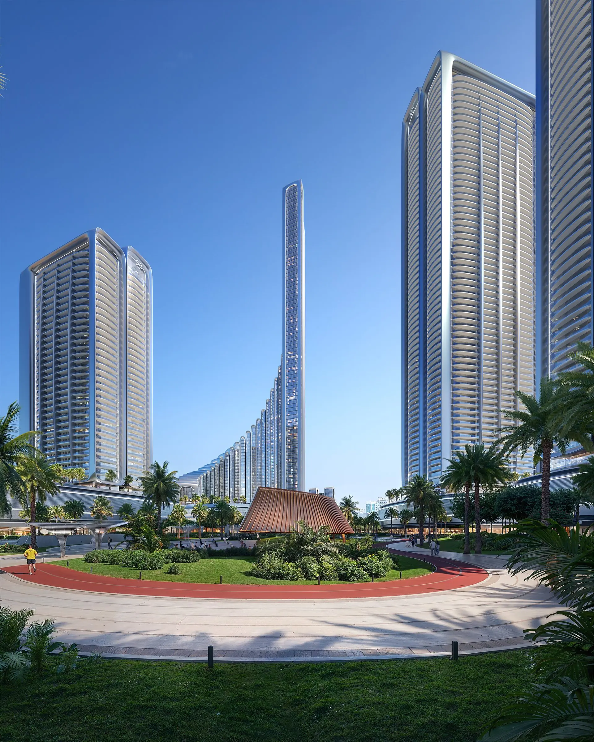 Mercedes-Benz Places by Binghatti - master community view within Downtown Dubai