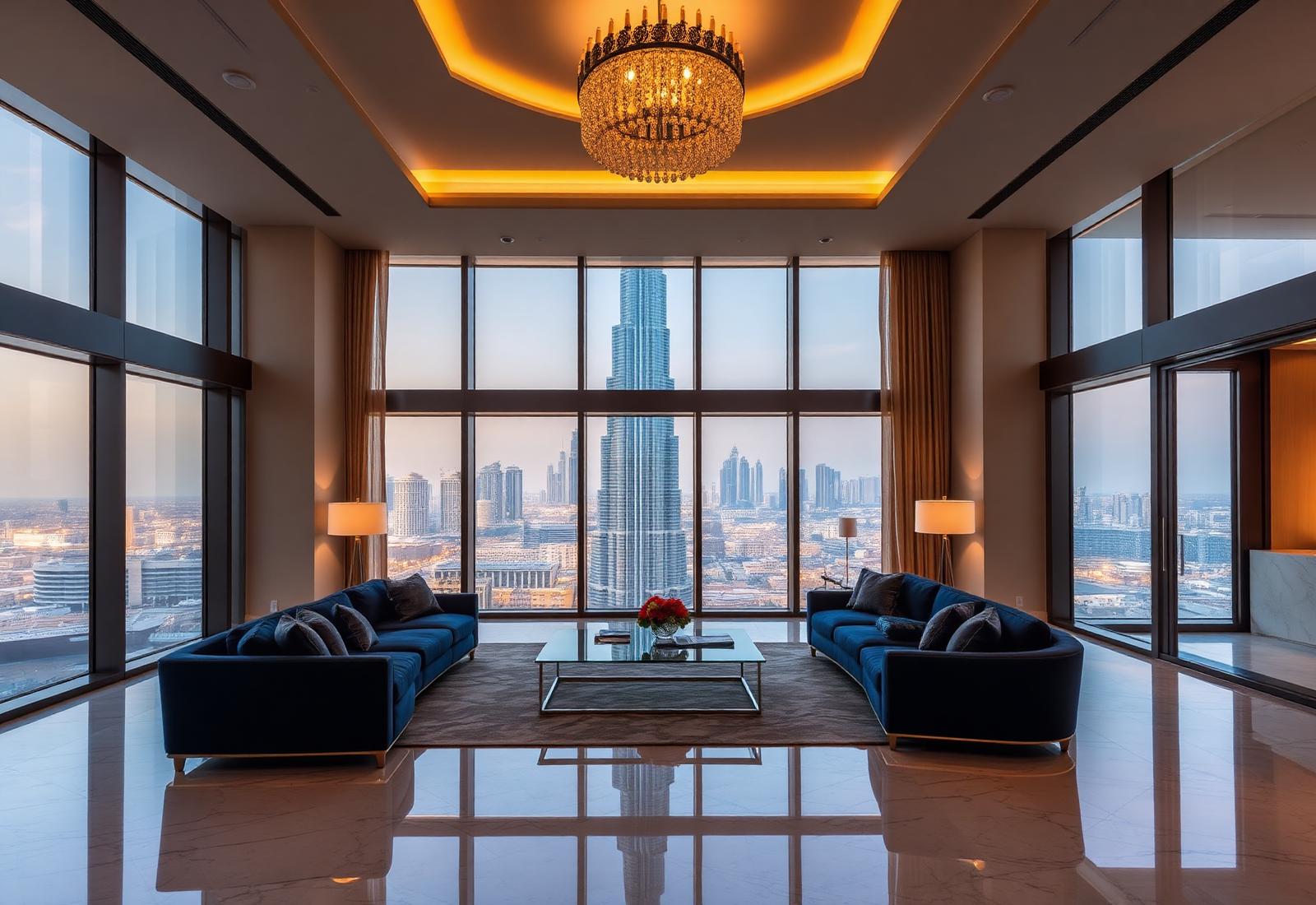 تصميم داخلي لإقامة فاخرة في دبي
